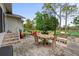 Outdoor patio featuring an outdoor dining area and golf course views at 2444 Grandfather Mtn, Spring Hill, FL 34606