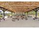 Outdoor pavilion with picnic tables and a covered roof, perfect for gatherings at 2444 Grandfather Mtn, Spring Hill, FL 34606
