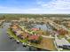 Aerial view showcases waterfront homes, canals, and scenic views in the neighborhood at 3629 Licata Ct, Punta Gorda, FL 33950