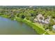 Scenic aerial view of the waterfront property surrounded by lush greenery at 1111 N Bayshore Blvd # D6, Clearwater, FL 33759