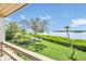 Enjoy breathtaking backyard water views from the furnished balcony at 1111 N Bayshore Blvd # D6, Clearwater, FL 33759