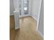 Entryway with neutral tile, and an ornate glass front door at 4914 Trinidad Dr, Land O Lakes, FL 34639