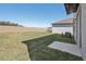 The backyard is sodded and has a privacy fence at 1869 Brekey Way, Zephyrhills, FL 33541