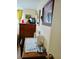 This bedroom includes vintage furniture, a television, and a sewing machine for hobbies at 9790 66Th N St # 238, Pinellas Park, FL 33782