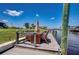 Inviting dock featuring outdoor seating, perfect for enjoying waterfront views at 5202 Forbes Ter, Port Charlotte, FL 33981