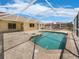 Inviting pool with screened enclosure and paved patio, perfect for outdoor entertaining at 111 Englewood Garden Ct, Englewood, FL 34223
