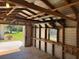 Spacious shed interior offering ample storage with sturdy framework, ready for customization at 1481 Newton St, Port Charlotte, FL 33952