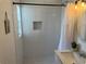 Bright shower with white subway tile and built-in niche at 681 Dalton Blvd, Port Charlotte, FL 33952