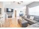 Cozy living room featuring a fireplace, comfortable seating, and tile flooring at 10764 70Th Ave # 3305, Seminole, FL 33772