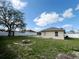 Backyard features fire pit and privacy fence great for entertaining and leisure at 12092 Rockford St, Spring Hill, FL 34608