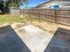 Backyard with a shed and a wood fence at 3213 Bigelow Dr, Holiday, FL 34691