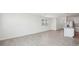 Open floor plan featuring a view of the kitchen with an island at 3826 Radiant Mountain Dr, Plant City, FL 33565