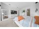 Contemporary main bedroom with sleek furniture, accent lighting, and modern design at 10549 Torchwood Sea Way, San Antonio, FL 33576