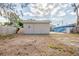 A large backyard with a shed and plenty of green space at 2333 33Rd S St, St Petersburg, FL 33712