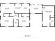 Detailed floor plan showcasing the layout of this 1240 sq ft home, including the primary bedroom and living spaces at 2333 33Rd S St, St Petersburg, FL 33712