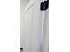 Interior door with black hardware and a white painted finish at 2346 Logsdon St, North Port, FL 34287