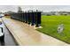Community mailboxes with a grassy area, sign for December fun at 29307 Meadowcroft Ave, Wesley Chapel, FL 33544