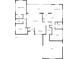 Floor plan showcasing the layout, including a primary bedroom, living room, and garage at 10454 138Th St, Largo, FL 33774