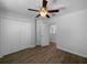 Bedroom with a ceiling fan at 1311 Trailwater St, Ruskin, FL 33570