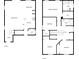 Detailed floor plan showcasing the layout of the home with bedrooms, bathrooms, kitchen, and living areas at 1311 Trailwater St, Ruskin, FL 33570