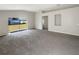 This open living area boasts neutral walls, carpeted floors, and natural light at 30406 Arrochar St, Wesley Chapel, FL 33545