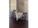 Dining room featuring hardwood floors, neutral paint, and a decorative chandelier at 5125 Palm Springs Blvd # 13107, Tampa, FL 33647
