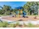 Community playground with blue slide, shade, and various climbing features for  at 10008 Last Light Gln, Parrish, FL 34219