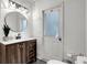 Contemporary bathroom with vessel sink and modern fixtures at 20003 Holly Lake Pl, Lutz, FL 33558