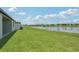 Picturesque backyard with a serene lake view, offering a tranquil and scenic outdoor space at 13839 Richland Gulf Cir, Parrish, FL 34219