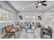 Bright living room featuring modern furniture, neutral decor, and ample natural light at 1807 49Th W Ave, Bradenton, FL 34207