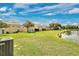 View of multi-Gathering buildings with a grassy yard extending to a pond at 4722 67Th N Ave, Pinellas Park, FL 33781
