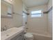 Modern bathroom with subway tile, updated fixtures, and a shower-tub combo at 4906 S 87Th St, Tampa, FL 33619