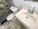 Renovated bathroom featuring modern fixtures and updated tile at 1207 Lorie Cir, Brandon, FL 33510
