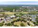 Annotated aerial view features golf course, tennis courts, pools, and beautiful landscaping at 1171 Clays Trl, Oldsmar, FL 34677