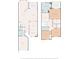 Simple floor plan showcasing the layout of a two-story home at 1171 Clays Trl, Oldsmar, FL 34677