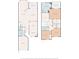 Detailed floor plan showcasing the layout of a two-story home with room dimensions at 1171 Clays Trl, Oldsmar, FL 34677