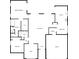 Detailed floor plan showcasing layout of primary bedroom, kitchen, living room, and garage at 3403 30Th E Ln, Bradenton, FL 34208