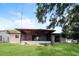 Spacious screened-in patio overlooking a lush green lawn and mature trees at 12408 Golden Oak Cir, Hudson, FL 34669