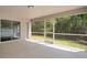 Spacious screened patio with views of the backyard at 5009 72Nd E Ct, Bradenton, FL 34203