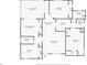 Detailed floor plan showcasing the layout of the home including the screened porch, bedrooms, living room, and kitchen at 7221 King Arthur Dr, Port Richey, FL 34668