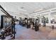Well-equipped gym with various weight machines and mirrors for a complete workout at 3061 Hollow Hickory Pl, Wesley Chapel, FL 33543