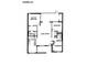 Detailed floor plan with Primary bedroom, living room, kitchen and bedroom/bath layouts at 2055 Lakeview Dr, Clearwater, FL 33763
