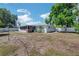 Spacious backyard with a mix of grass and shaded areas, and a screened in porch at 5817 26Th W St, Bradenton, FL 34207