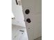 Front door being rekeyed with new black lockset hardware at 3716 Mistwood Dr, Tampa, FL 33619