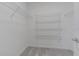 Walk-in closet with carpet and metal shelves for ample storage and organization at 9661 Summers Cay Cir, Thonotosassa, FL 33592