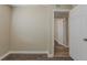 Bedroom with neutral walls and new plank flooring at 4010 Emerson S Ave, St Petersburg, FL 33711