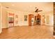 Spacious kitchen with stainless appliances, wood cabinets and a ceiling fan at 2202 Sparkman Rd, Plant City, FL 33566