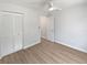 Bedroom with ceiling fan and closet at 5028 Oakshire Dr, Tampa, FL 33625