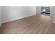 Living room offers newly installed floors and bright natural light at 5028 Oakshire Dr, Tampa, FL 33625
