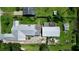 An aerial view showcasing the house and its backyard at 5213 Keene Dr, Plant City, FL 33566